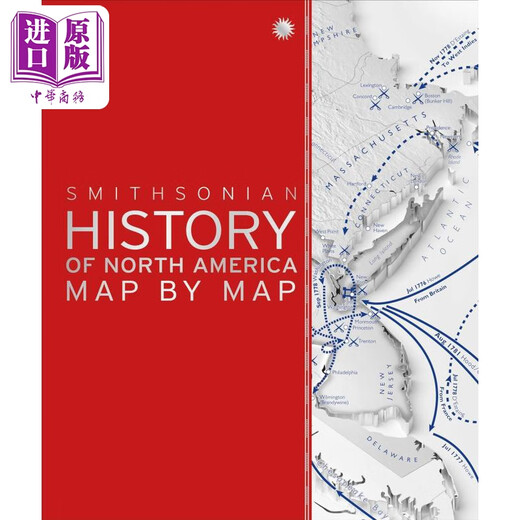 北美历史地图 History of North America Map by Map 英文原版 DK 人文社科 美国史 科普百科