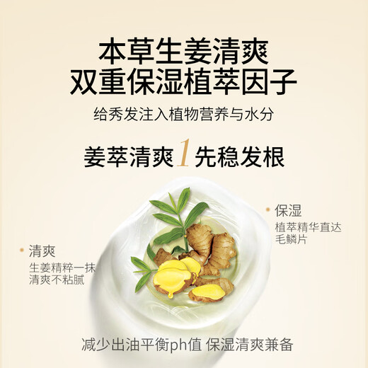 霸王生姜柔顺蓬松保湿香氛护发素500ml