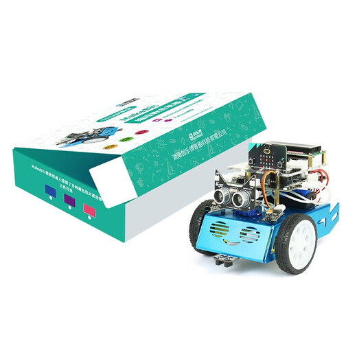 CreateBlock microbit V2编程遥控机器人图形化智能小车Python教育 A套餐：标准套餐紫色 不含microbit主板