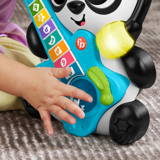 费雪（Fisher-Price）生日礼物数字颜色学习早教玩具-智趣乐队数字乐手熊猫JFK45