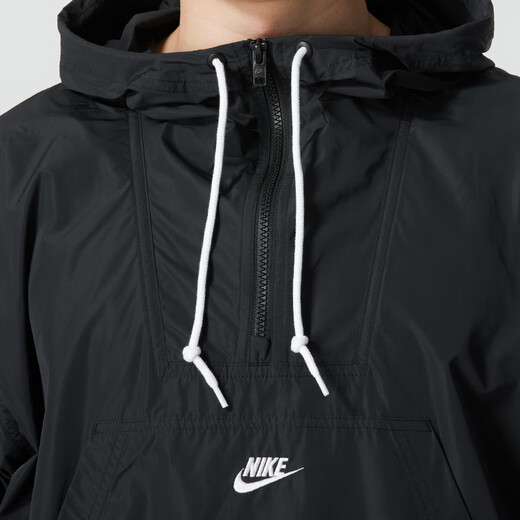 Nike (Nike) Sweat-shirt Spring et automne New Sportswear Woven Tovenable Half Halping Men's Pullover FN3893-043 FN3893-010 Black 2xl