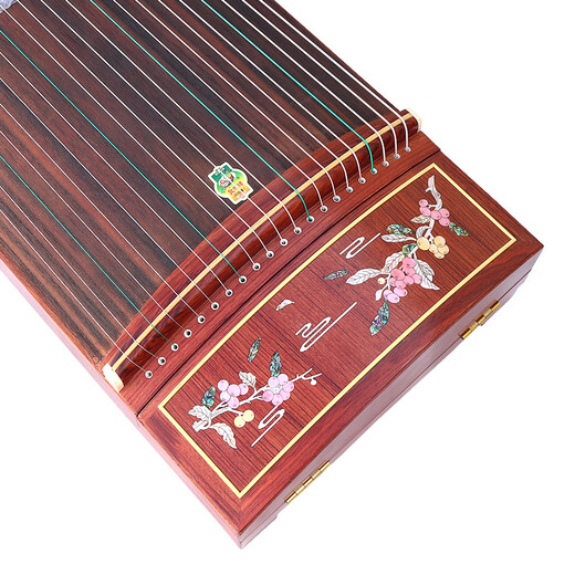 Dunhuang Brand Dunhuang Guzheng 694KK -Serie Teshi Guyi Sumu Solid Wood Performance Grade Banana Window Night Rede überfüllt mit farbenfrohen 20694ll Red Bean South Country (volles Zubehör)
