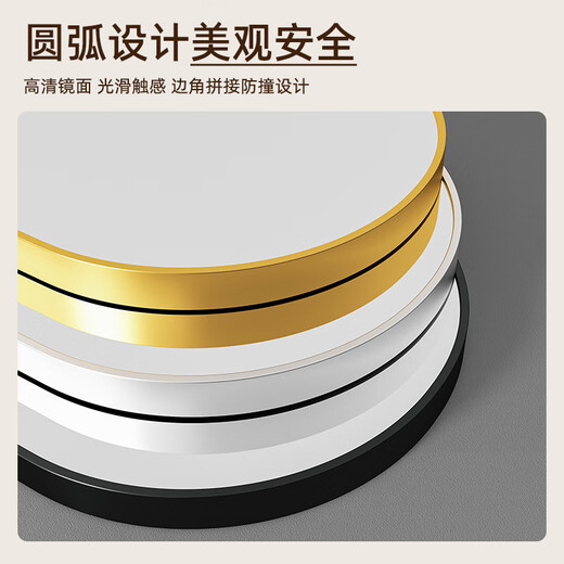 新艺鸿运（XINYIHONGYUN）家用穿衣镜宿舍全身镜落地现代简约镜子立体镜高清换衣镜衣帽镜 轻奢金 70*170【破损包赔 高清防爆】