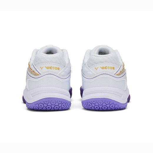 Victor Victor Victor Badminton Schuhe Männer und Frauen P9200TD Hochelastische und stabile Sportschuhe weiß und lila 42