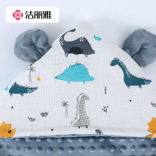 Jie Liya (Grace) Baby Beanie Velvet Blanket Newborn Delivery Room Wrap Pure Cotton Thickened Soothing Blanket Dinosaur 90*90CM Jie Liya (Grace) Baby Beanie Velvet Blanket Newborn Delivery Room Wrap Pure Cotton Thickened Soothing Blanket Dinosaur 90*90CM