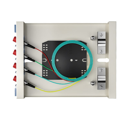 FIBERHOME烽火4口8口芯通用光纤终端盒光缆熔接盒盘sc/fc/lc接口壁挂满配 空盒-8口