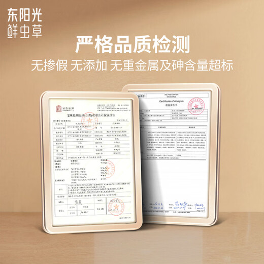东阳光冬虫夏草3-4根/g75g约260根滋补礼盒冬虫草营养品补品送长辈老人