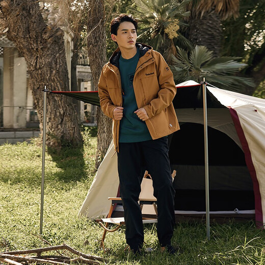Timberland Oficial de chaqueta masculina nueva serie de capas impermeables al aire libre A695W A695WP47/Color de trigo M