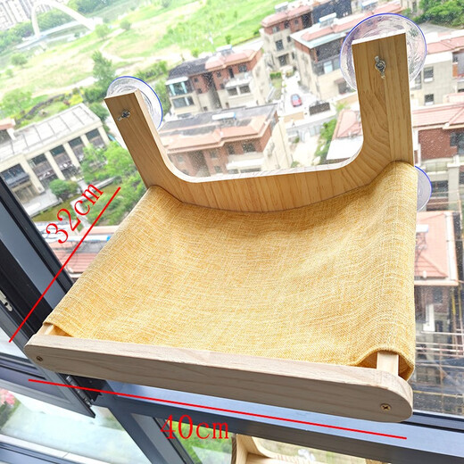 Ventosa para gatos Montado en la pared Vidrio sin perforaciones Columpio para gatos Hamaca Nido para gatos de madera maciza Escalera grande de lujo Cápsula espacial Rascador para gatos Resistente al desgaste Garra resistente a los rasguños Juguete para gatos Muebles de pared Plataforma de buceo de 1 metro de pie