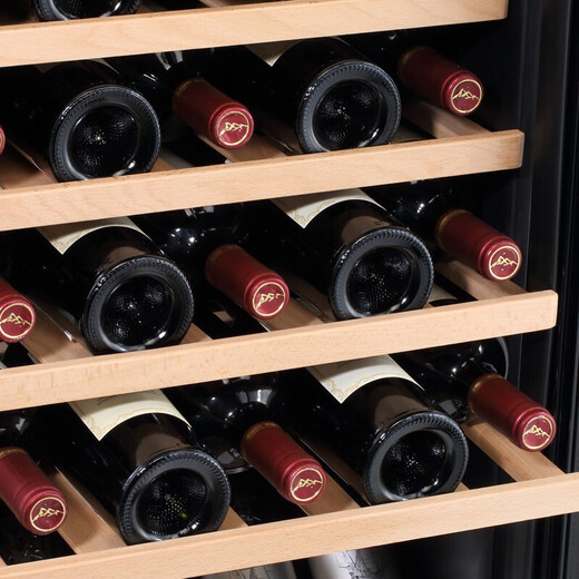 Bacchus wine cabinet double door 150 bottles thermostatic cabinet commercial household tea champagne whiskey ice bar cabinet embedded wine storage living room refrigerator villa four temperature - full iron shelf - beverage ice bar style 416L