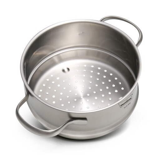 Momscook stainless steel steamer steamer steamer 304 material double-ear steamer (ZG1809) steamer 18cm
