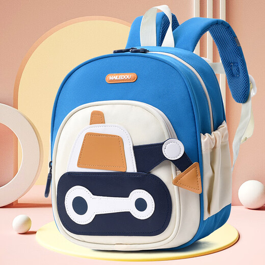 Kindergarten pequeña escuela en la escuela niño de 3 años dibujos animados de 3 años mochila pequeña niña linda mochila de niños de 2 años 866 azul claro