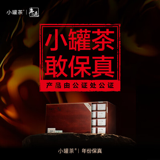 小罐茶年迹年份茶 特级乌龙茶武夷山大红袍茶2019茶叶礼盒480g 5年陈