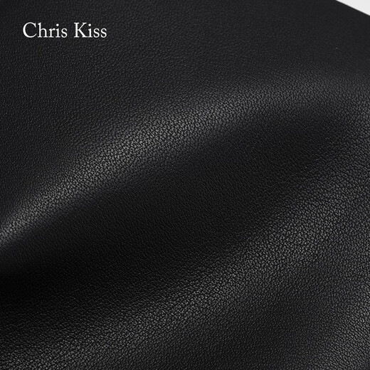 CHRIS KISS men's wallet short top cowhide business practical multi-card wallet to give boyfriend to husband's birthday gifts First cowhide short black [counter gift box]