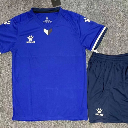 Karme Kelme Jersey Soccer Team Uniforme de manga corta Hombres y mujeres Rápidas secos transpirables Conjunto de uniforme de impresión Concurso de impresión 1048-Modelo personalizado 3xs Altura recomendada 115-125