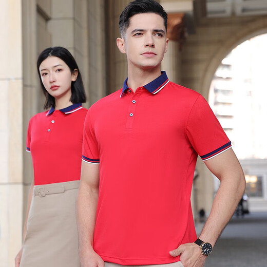 蔚印polo衫定制印logo工作服文化衫翻领工衣棉短袖t恤工服夏季订制男 9902白色 XL