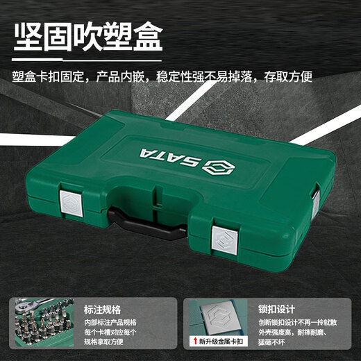 SATA Tools 88 pieces 6.3x12.5MM automotive tool socket ratchet wrench set 09013