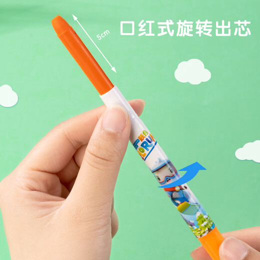 得力（deli）水溶性油画棒36色速干不脏手蜡笔炫彩棒萌伊生日HM716-36女孩儿童礼物学生开学礼物