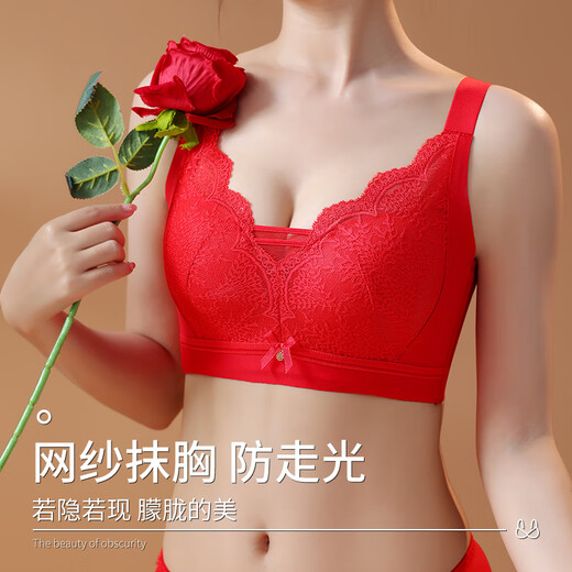 Langsha large size bra set for the year of the animal, big red, big breasts, smaller breasts, year of the horse, full cup bra, underwear for women