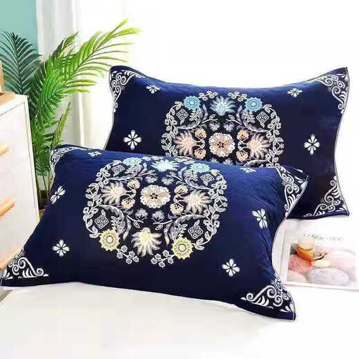 A pair of light luxury pillow covers, black stain-resistant and non-fading pillow covers, cartoon adult pillow covers, student Douyin celebrity, feather black pair