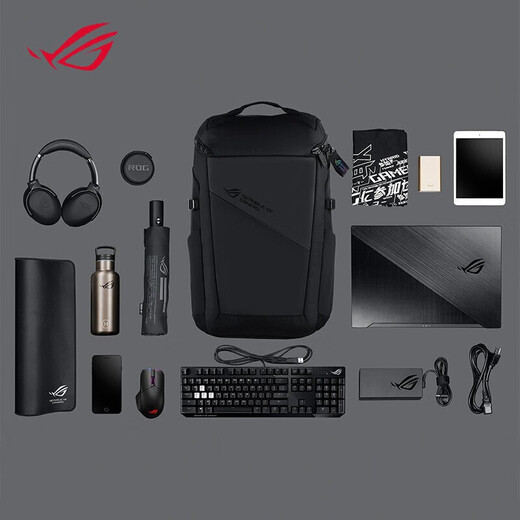 ROG Player Country E-Sports Juego de la computadora portátil Bolsa de negocios Bolsa de viaje de negocios múltiples capacidad de gran capacidad BP2701 TANTO 15.6-17.3-18 pulgadas Universal
