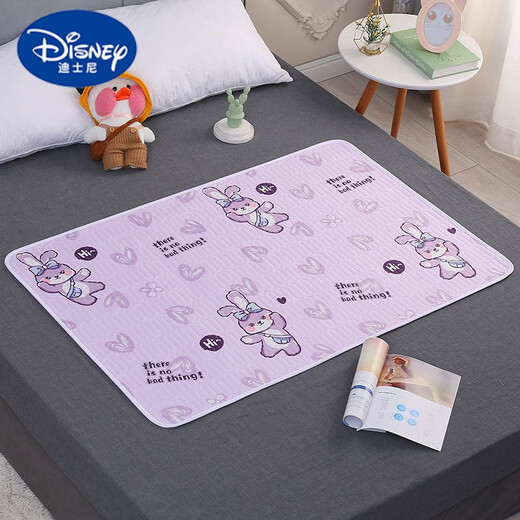 迪士尼（Disney）婴儿隔尿垫大床可洗透气姨妈垫老人成人大童防漏尿布垫可水洗床垫 枫叶(五层一体) 70*90厘米(一条装)