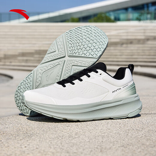 ANTA Shenxing 9丨Men's 2024 Sports Shoes Comfortable Commuting Sports Shoes Casual Shock Absorbing Jogging Shoes Paper Shabai-2 41