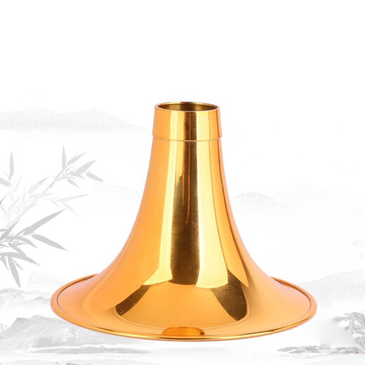 Guan Yi Ebony Six Hole Souona Folk Instruments de musique pour les adultes et les débutants jouant les morceaux de trompette Lola complets, boutique ébène six trous Suona Golden Bowl [Small F Tune]