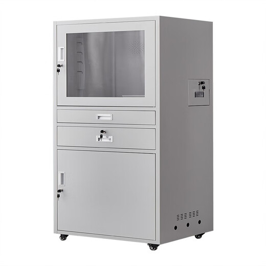 Thickened PC cabinet factory dust-proof workshop CNC cabinet industrial network control chassis industrial control cabinet red 0.8mm