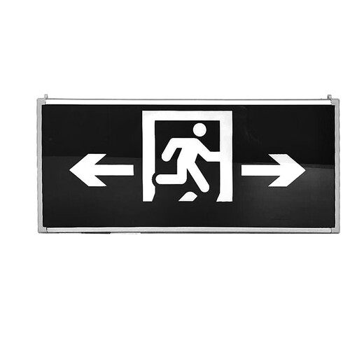 Le nouvel indicateur national de sortie de la sécurité standard de l'électricien de Minhua Lights Lights Fire Emergency Evacuation Sign induit Escape Forced Opening Mark M3519 avec une forte ouverture Single Side gauche à quatre lignes