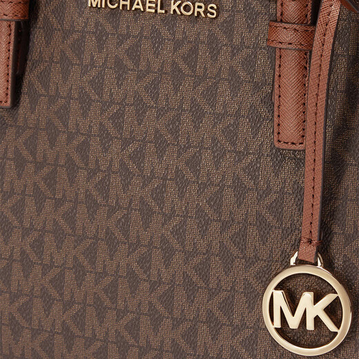 MICHAEL KORS New Year's gift light luxury MK women's bag JET SET TRAVEL tote bag vegetable basket mini dark brown/acorn brown