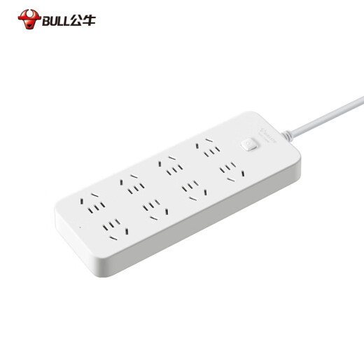 BULL (BULL) Protección de ultra potencia NUEVO SOCKE/CONTERACIÓN NACIONAL NACIONAL/TIERRA/CUBIERTO/RODO enchufe/conector/conector/cable/placa de arrastre GN-B2080 Interruptor de control general de 8 posiciones Longitud completa 2 metros
