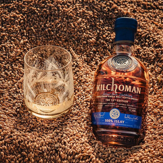 Kilchoman [Pabellón Nacional del Reino Unido] Whisky de malta individual, vino extranjero, aroma a la fruta rica, carbón de turba ahumada importado en Escocia 100% Aire 12ª edición