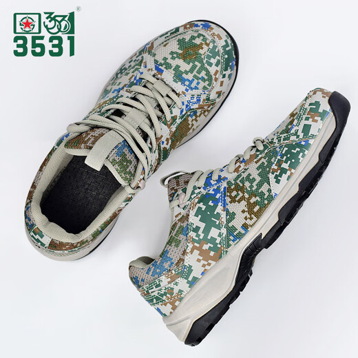 
3531 new style camouflage liberating shoes spring and summer military training physical training shoes ultra-light running shoes labor protection rubber shoes camouflage shoes 3531 07 camouflage 42