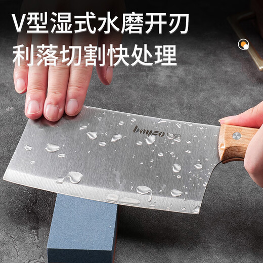 拜格（BAYCO）砍骨刀家用厨房不锈钢菜刀木柄剁骨刀厨师专用斩骨刀具BD3211