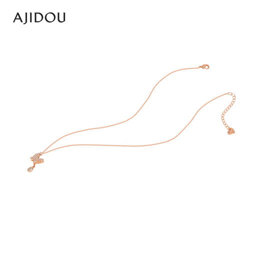 AJIDOU Ajidou spring new fashion elegant butterfly necklace smart sparkling romantic clavicle chain gift birthday