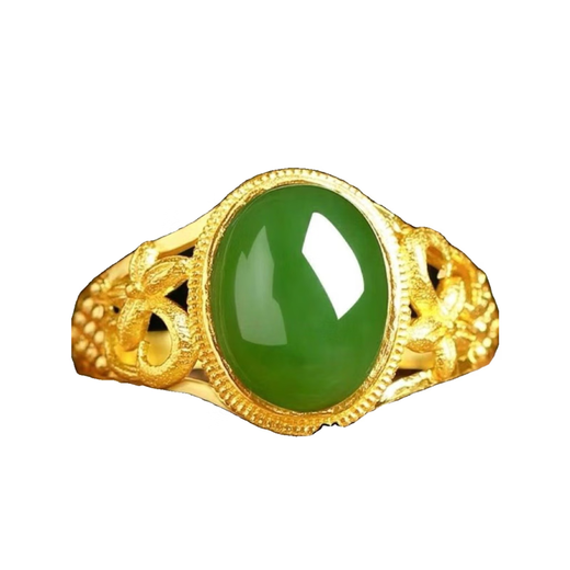 Thousands of people are grabbing the new pure 6-color opening port adjustable cat eye emerald green ring as a gift, 3.8g sapphire ring