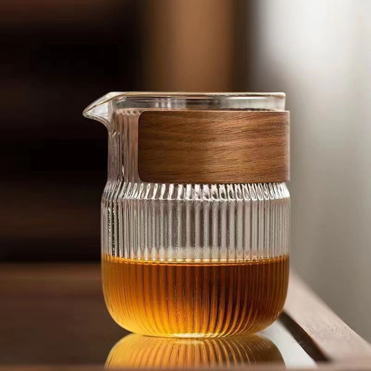 杯套杯子套茶杯玻璃杯握把手柄防滑防烫木套握把杯垫隔热定制原木 黑胡桃木杯套6630