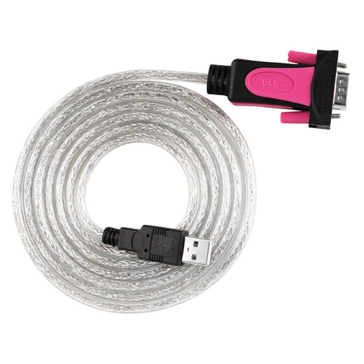 力特（Z-TEK）USB2.0转rs232c串口线db9针ztek转接线公头工业级com转换器连接调试线原装FTDI芯片支持win11 ZE698【FTDI进口芯片】5米