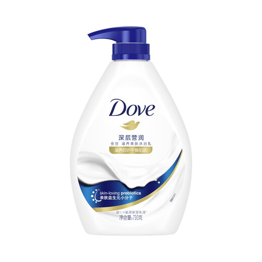 Dove Shower Gel Set Deep 730g + Soothing 730g Free 190ml + Cleansing 50ml*2 (new and old packaging random)
