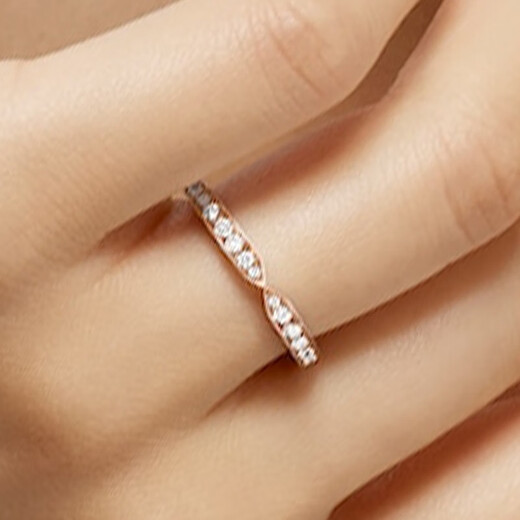 CHAUMET buyer purchasing TRIOMPHE DE CHAUMET Coronation Love Series Pair of Rings Wedding Ring Full Diamond 2.5mm 18K Rose Gold 083145 53