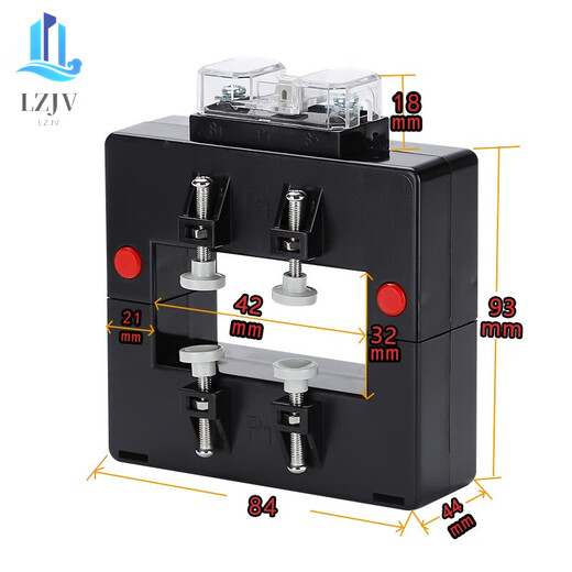 LZJV opening and closing current transformer open square hole copper bar separated open three-phase AC customized model hole 32*42 100/5