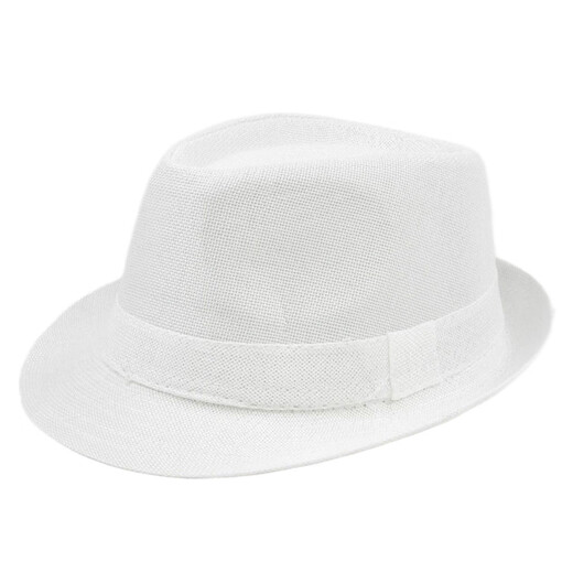 Rogosky Counter Trendy Top Hut Solid Color Jazz Hut Männer Britische Hut Frauen vielseitiger lässiger Sonnenschild vier Jahreszeiten Cowboyhut Gentleman Hut leichte Luxus Original BS213-6 GRAU M (56-58 cm)