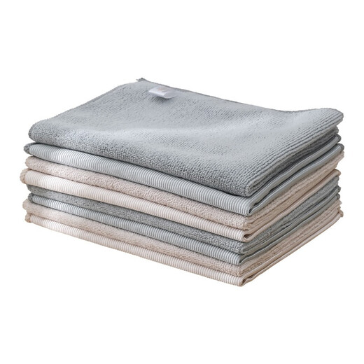 BEARFAMILY glass mirror rag cleaning cloth not easy to leave marks and not easy to shed household water-absorbing wiping furniture dust absorbing cloth 30*40/5 pieces random color