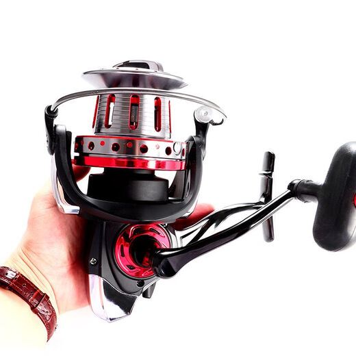 Homais Copa de línea poco profunda Rueda de pesca inclinada de la boca 10000 Rueda de tiro lejano 12000 Vuella de pesca súper grande RELO PESCA 10000 Serie No. 10 500 metros Línea de pesca