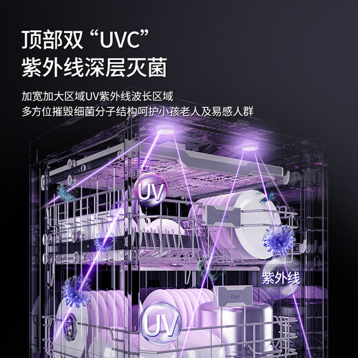 FAROLI&VALENTI built-in dishwasher 18 sets large capacity independent double drying high temperature sterilization fully automatic home custom door panel knock induction door opening black