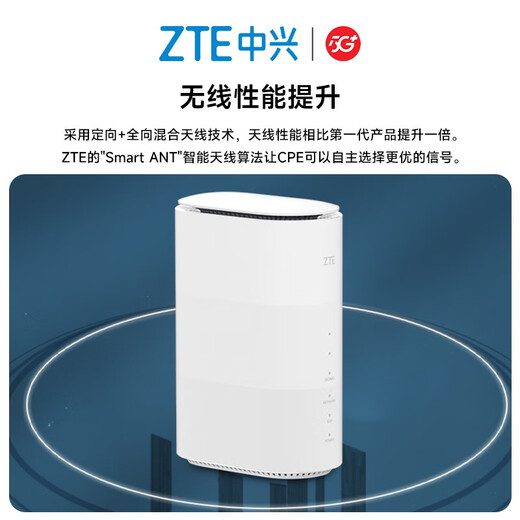 Enrutador móvil 5G CPE original de ZTE WiFi6 Tarjeta SIM de seis antenas Tarjeta enchufable para acceso a Internet Puerto de red Gigabit completo Red triple NSA de modo dual de banda dual de cuatro núcleos Enrutador móvil 5G CPE original de ZTE Red completa 5G: chip Qualcomm Snapdragon 5G