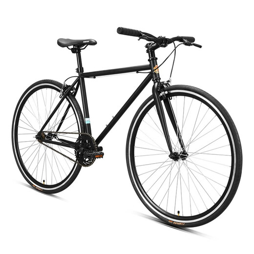 
FOREVER Road bicycle men and women simple road bicycle 700C single speed city commuting leisure adult student bicycle single speed 700C black