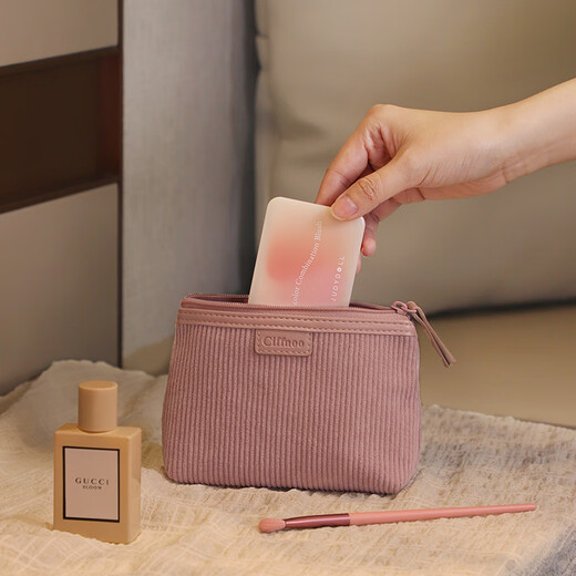 Ciffnoo kleine Make -up -Beutel tragbare Münzbrieftaschen Kopfhörer Data Kabel Aufbewahrung kleiner Stoffbeutel Körper Verschiedenes Lippenstift Aufbewahrungsbeutel Lotus Farbe Keine Spezifikationen