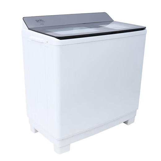 WEILI 20kg double barrel double cylinder washing machine semi-automatic, super large capacity, strong decontamination, double copper motor, easy to wash large parts 20kg XPB200-9896S English Grey